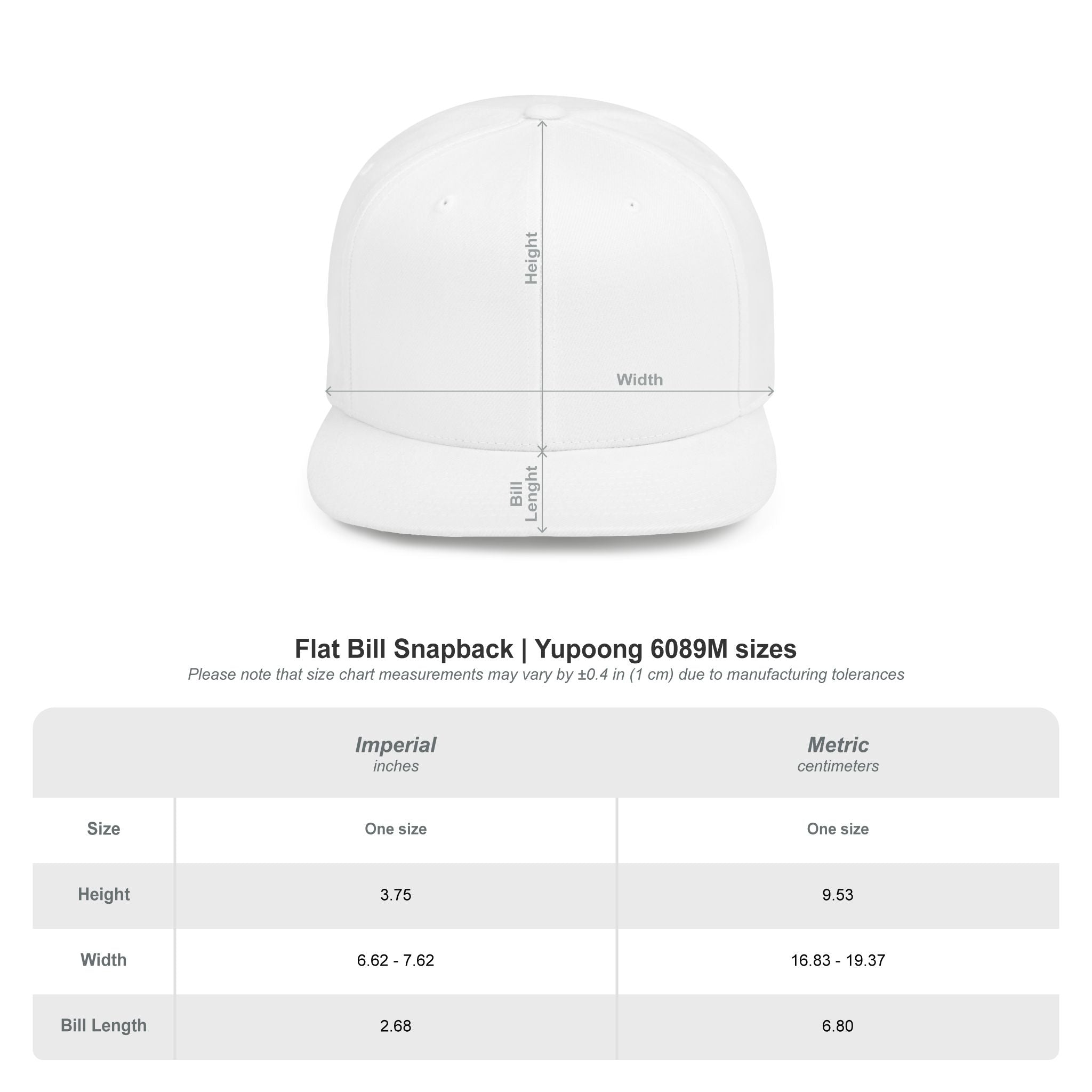 Fear of Goyim MOG Snapback Hat — Flat Bill Embroidered