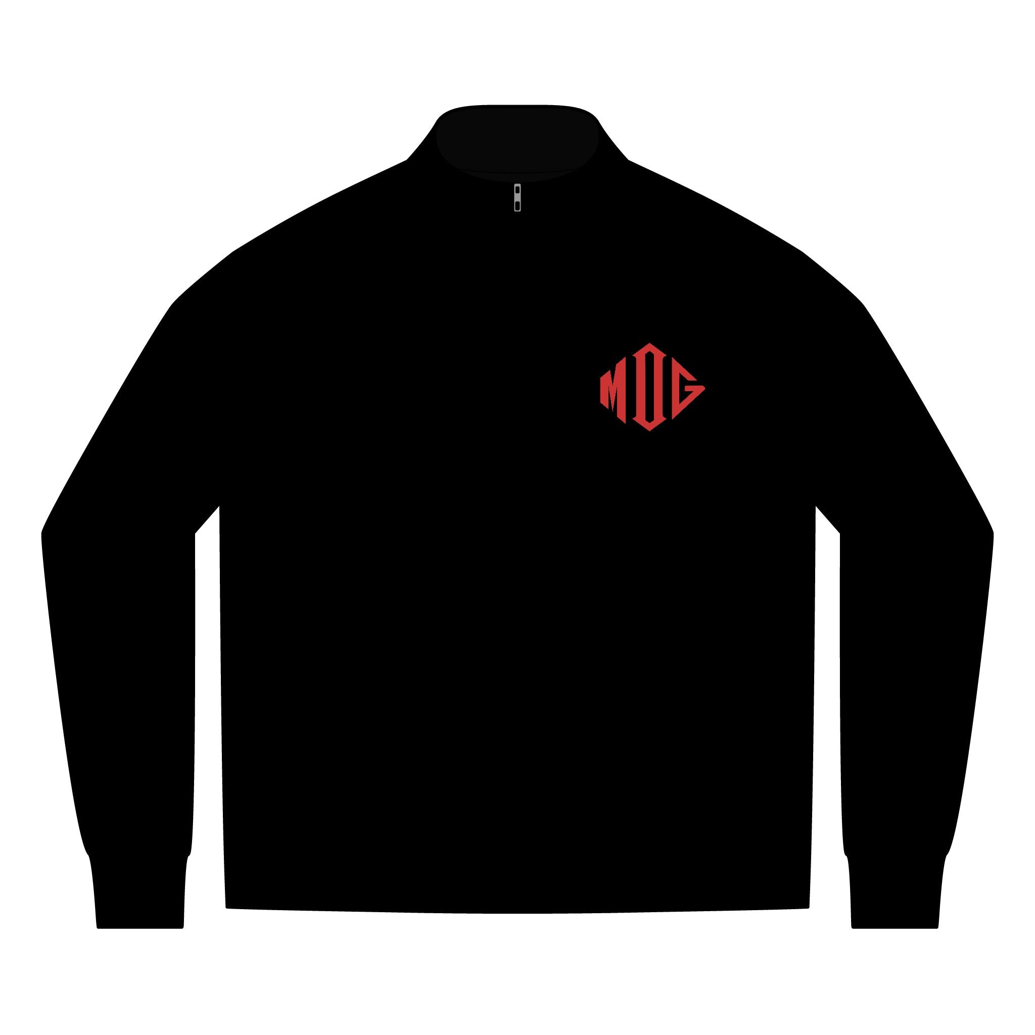 Fear of Goyim MOG Men's Embroidered Quarter-Zip Pullover